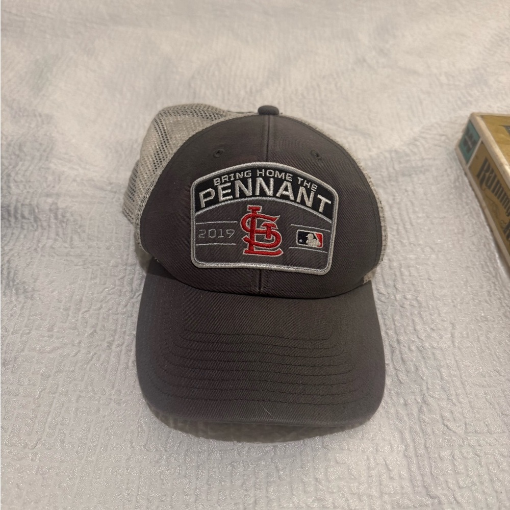 St. Louis Cardinals 2019 Postseason Hat Stain Top Left